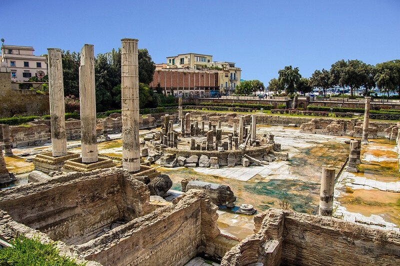 Il Tempio di Serapide dove si esibirà lo chef stellato Paolo Gramaglia