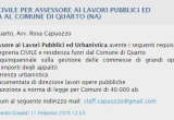 L'annuncio del sindaco di Quarto